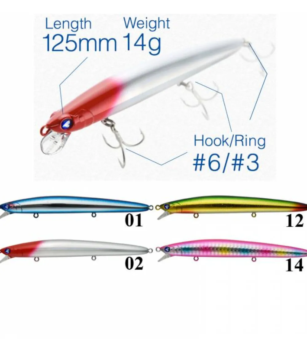 Best Bloowin 125 F Artificiales Blueblue|Señuelos Minnow