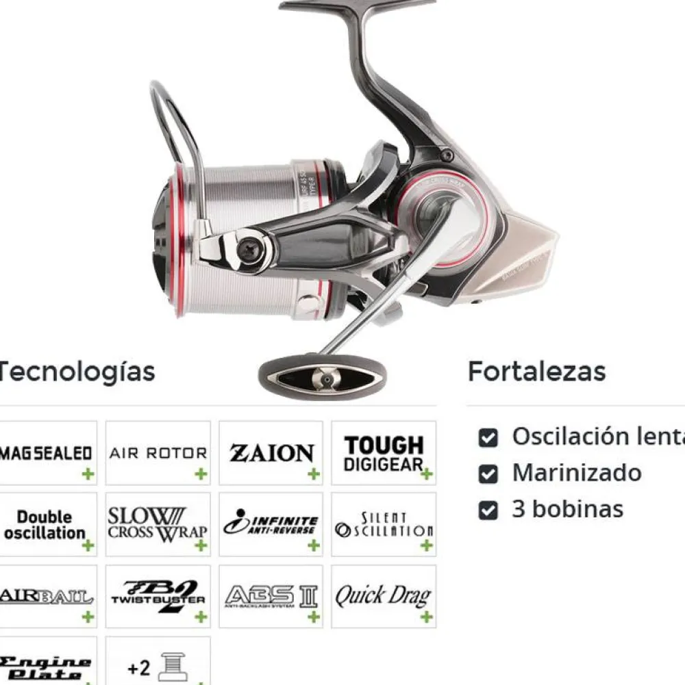 Basia Surf Type-R Carretes Daiwa|Carretes Surfcasting