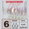 New Metralleta Sabiki SQ-6022 Plumas Y Aparejos